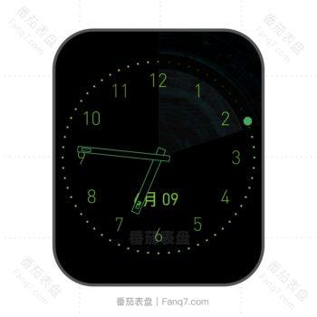 简约黑色萤火虫表盘.clock