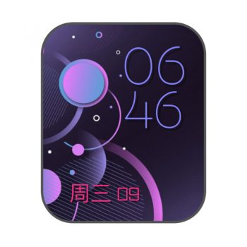 紫色简约平面表盘.clock