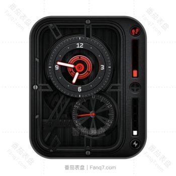 炫酷石墨红机械表盘.clock