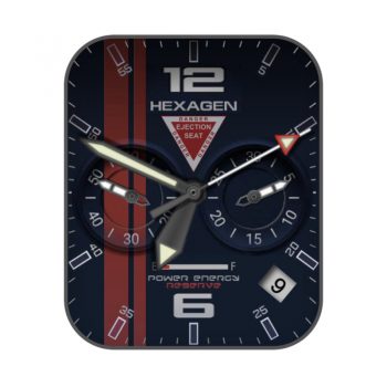 Hexagen炫酷蓝红色双盘.clock