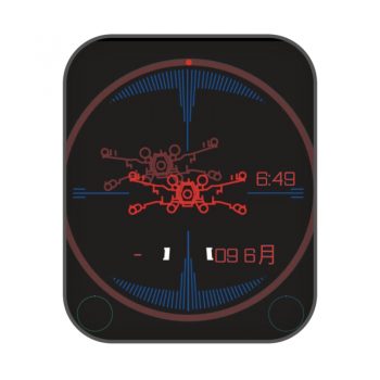 简约黑色积木拼接个性炫酷表盘.clock