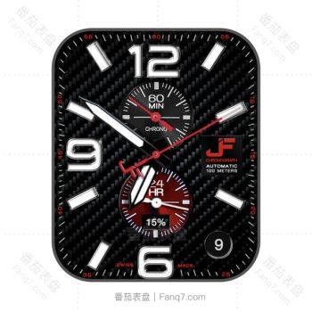 JACQUESFAREL(雅客珐瑞炫酷黑色机械表外测速计时圈.clock