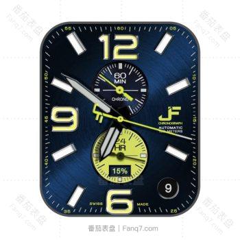 JACQUESFAREL(雅客珐瑞炫酷靛蓝色唱片底双盘.clock