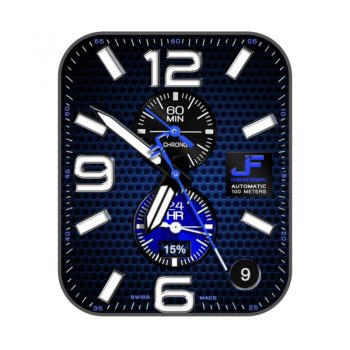 JACQUESFAREL(雅客珐瑞炫酷深蓝色蜂窝底双盘.clock