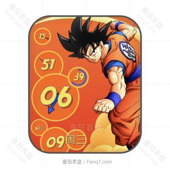 七彩龙珠孙悟空动漫人物.clock