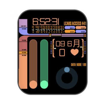 LCARS炫酷多彩表盘.clock