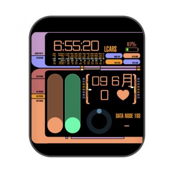 LCARS炫酷多彩表盘.clock