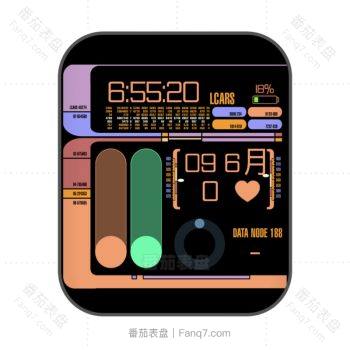 LCARS炫酷多彩表盘.clock