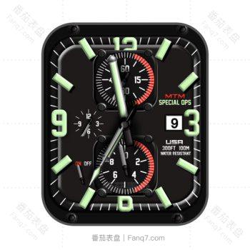 MTM Special Ops McGee战术炫酷黑色机械表盘.clock