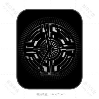 黑色炫酷迷宫表盘.clock