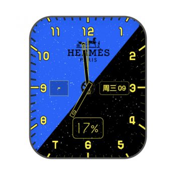 HERMES爱马仕夜空蓝黑双拼表盘.clock