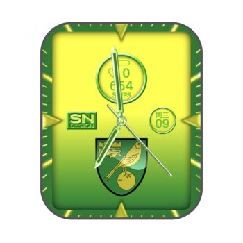 诺维奇足球俱乐部（Norwich City F.C.）限量款绿色表盘.clock