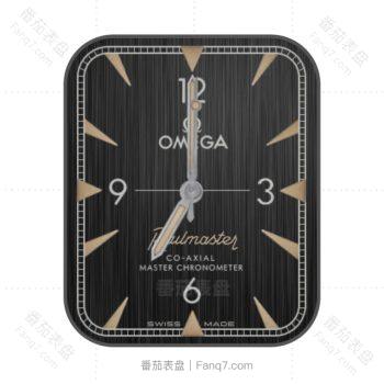 OMEGA欧米茄深棕木质纹理表盘.clock