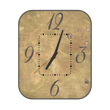 复古淡棕色表盘.clock