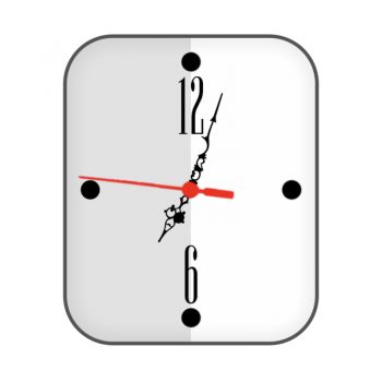 简约淡灰白双拼简洁表盘.clock