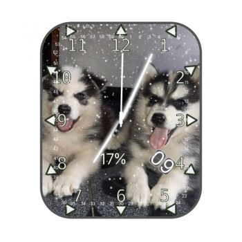 可爱哈士奇狗狗表盘.clock