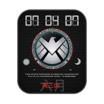 漫威系列神盾局（S.H.I.E.L.D）酷黑表盘.clock