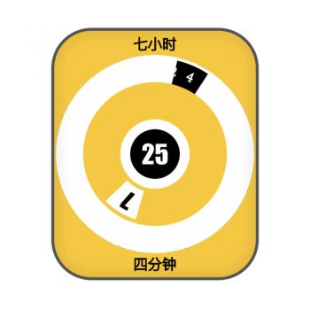 个性独特明亮黄表盘.clock