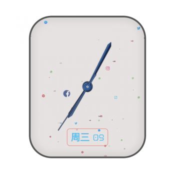 白色字符动态表盘.clock
