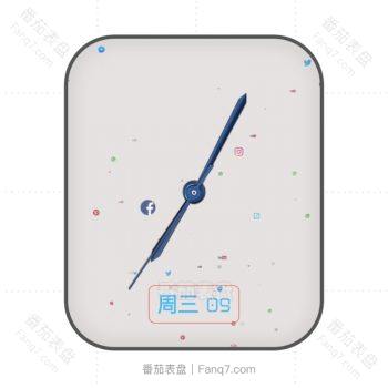 白色字符动态表盘.clock