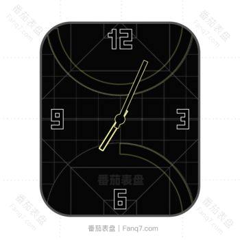 个性几何小圈酷黑表盘.clock