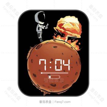 SpaceX太空人主题火星表盘.clock