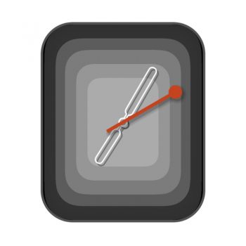 简约几何黑灰色表盘.clock