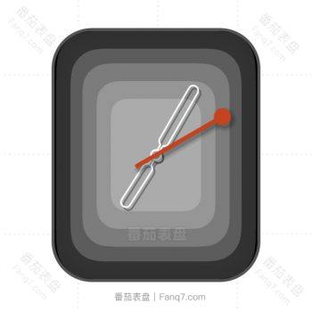 简约几何黑灰色表盘.clock