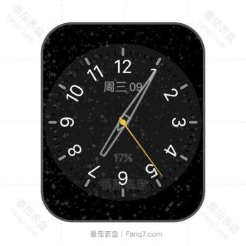 starrynight黑色星空动态表盘.clock