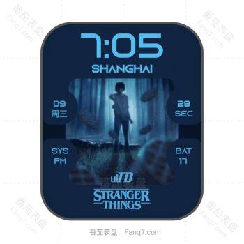 Stranger Things by iTrebleD《怪奇物语》炫酷蓝黑表盘.clock