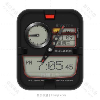 iPhone苹果表盘复古黑色表盘.clock