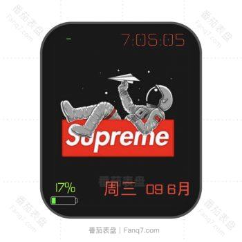Supreme 联名space太空人表盘.clock
