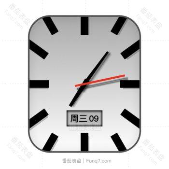 简约灰白渐变表盘.clock