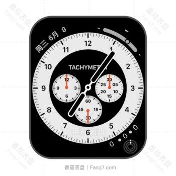 简约黑白三盘表盘.clock