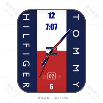 汤米·希尔费格TOMMYHILFIGER蓝白色高级感表盘.clock