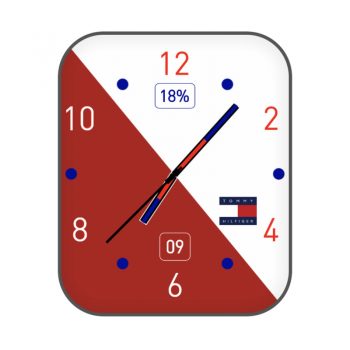 汤米·希尔费格TOMMYHILFIGER红白高级表盘.clock