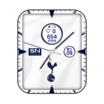 托特纳姆热刺足球俱乐部（Tottenham Hotspur F.C）蓝白表盘.clock