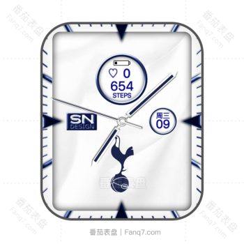 托特纳姆热刺足球俱乐部(Tottenham Hotspur F.C)蓝白表盘.clock