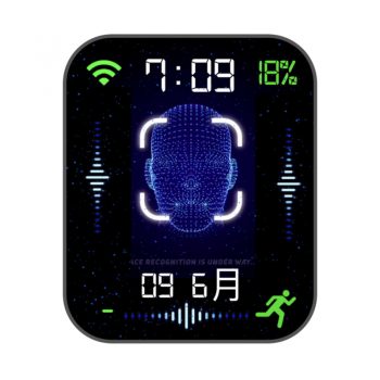 IA智能蓝色人脸动态表盘.clock