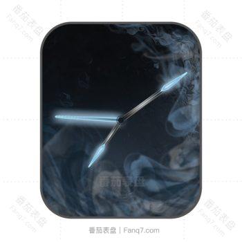 魔幻高级小众蓝色烟雾动态表盘.clock