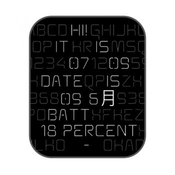 黑色炫酷文字表盘.clock