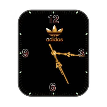 阿迪达斯Adidas炫酷黑橙表盘.clock