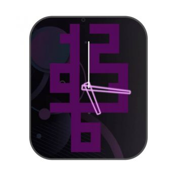 简约紫色文字表盘.clock