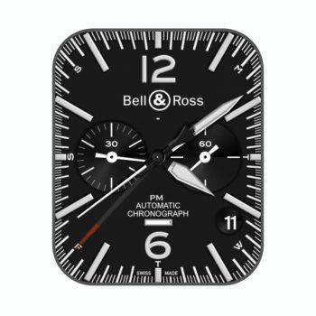 bell & ross  柏莱士酷黑双盘表盘.clock