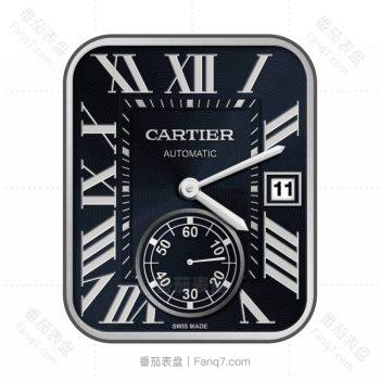 cartier卡地亚深蓝罗马数字表盘.clock