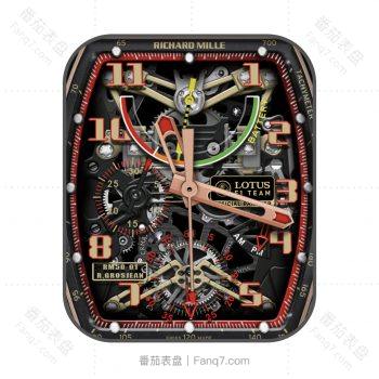 RICHARO MILLE理查德米勒机械运动红绿橙金高级表盘.clock