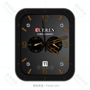 卡瑞恩curren灰橙表盘.clock