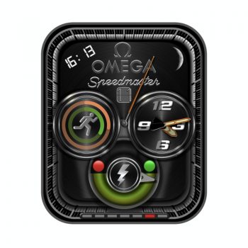 OMEGA欧米茄酷黑运动三盘显示表盘.clock