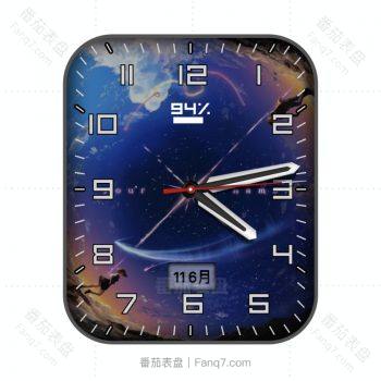 日本动漫插画背景表盘.clock