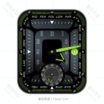 Fluoclock荧光绿酷黑表盘.clock